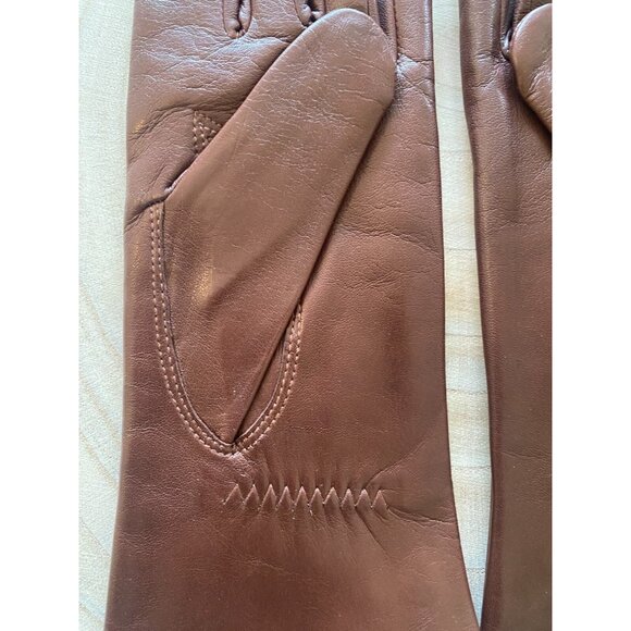 Hestra Womens Gloves Size 7 Chestnut Leather Soft Wool Lining NWT - Picture 4 of 10